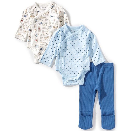 Little Me Baby Boys Long Sleeves Puppy Bodysuit & Pants Set