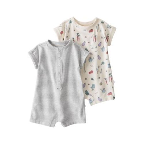 Baby Cotton Rompers - 2 Pack