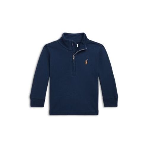 Polo Boys' Interlock Quarter Zip Pullover - Baby