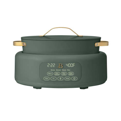 Beautiful 10 in 1, 6 Qt Electric Multi-Cooker, Thyme Green by Drew Barrymore