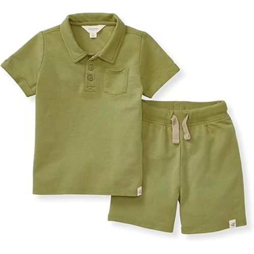 Burt's Bees Baby Baby Boys Tee and Short Set