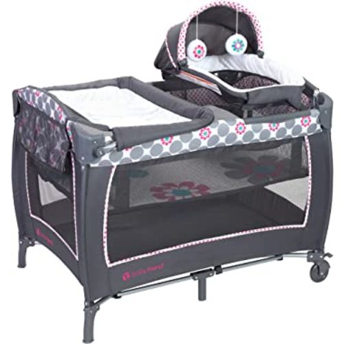 Baby Trend Lil' Snooze™ Deluxe II Nursery Center® Playard, Daisy Dots