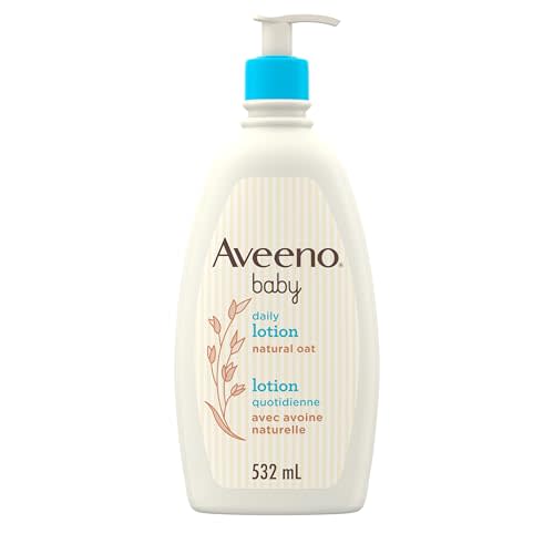 Aveeno Baby Daily Moisture Gentle Body Wash & Shampoo with Oat Extract, 2-in-1 Baby Bath Wash & Hair Shampoo, Tear- & Paraben-Free for Hair & Sensitive Skin, Lightly Scented, 18 fl. oz
