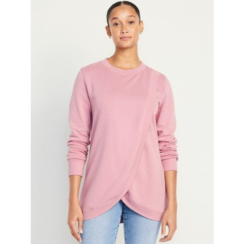 Maternity Cross-Front Nursing Sweatshirt