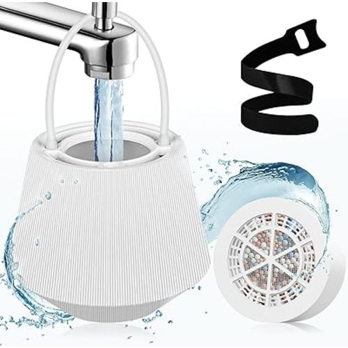 Bath Filter for Tub - Bath Water Filter for Tub Faucet - 8-Stage Bath Filter, Removes Contaminants for Healthier Skin and Hair, BPA-Free, Purifies Bathwater