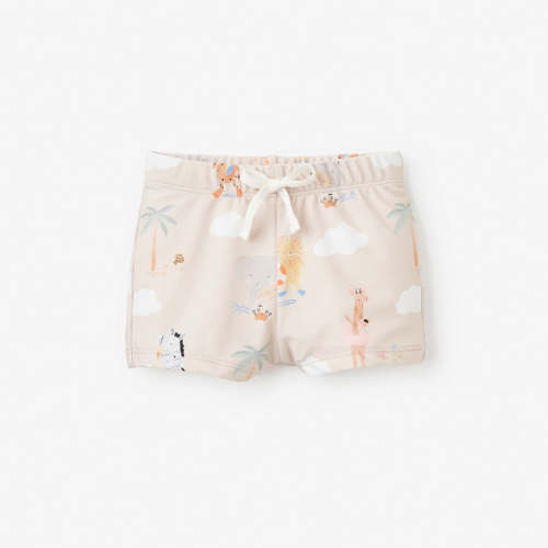 Seaside Safari Baby Swim Shorts WHEAT