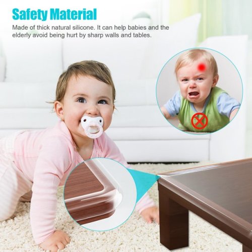 Baby Proofing, 9.8ft Clear Edge Protector Strip, MoHern Safety Corners and  Edge Protectors for Cabinets, Tables, Drawers
