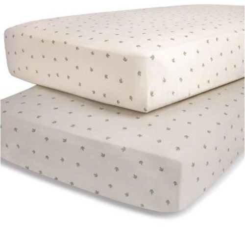 Ely's & Co. Baby Fitted Crib Sheet 100% Combed Jersey Cotton 2 Packs Gender Neutral