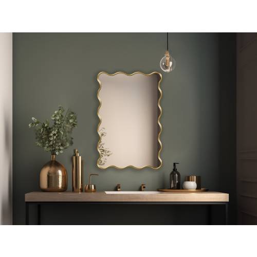Squiggly Mirror, Wavy Mirror, Wiggle Mirror, Funky Wall Mirror, Squiggle Mirror for Wall, Doddle Mirror - A Unique Piece for Aesthetic Homes
