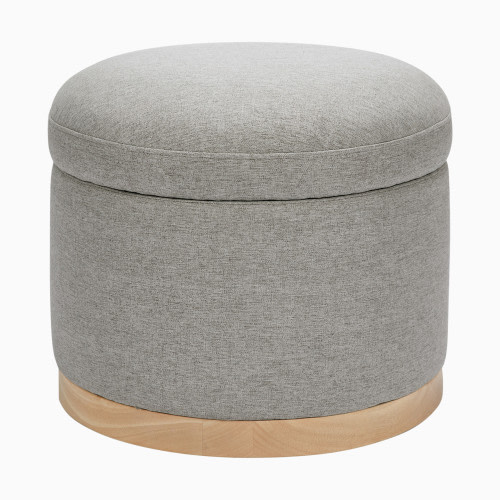 babyletto Naka Storage Ottoman - Performance Grey Eco Weave/Light Base