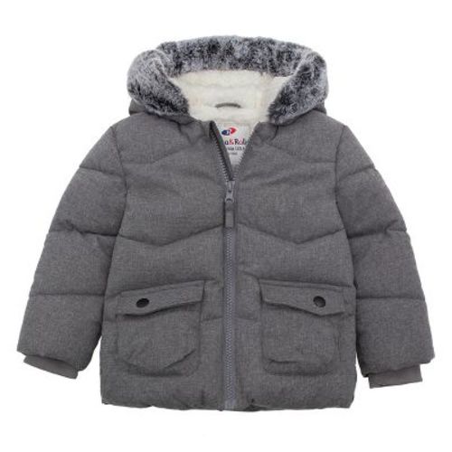 Rokka&rolla Infant Toddler Boys' Puffer Coat Baby Hooded Winter Jacket