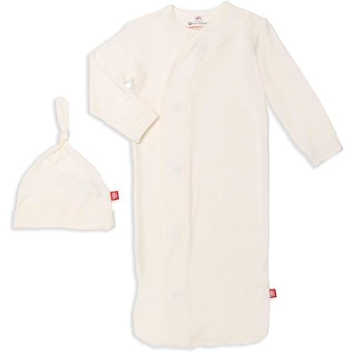 Magnetic Me Modal Newborn Sleeper Gown & Hat Set | Silky Soft Modal Fabric Sleep Sack