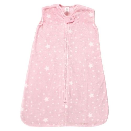 Hudson Baby Infant Girl Plush Sleeping Bag, Sack, Blanket, Sleeveless Night Sky, 0-6 Months