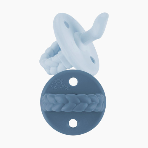 Itzy Ritzy 2-Pack Natural Rubber Pacifiers - Rosewood & Blossom