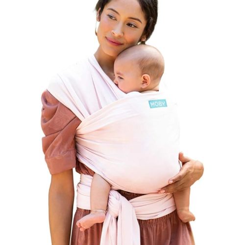 Moby Wrap Baby Carrier | Classic | Baby Wrap Carrier for Newborns & Infants | #1 Baby Wrap | Baby Gift | Keep Baby Safe & Secure | Adjustable for All Body Types | Perfect for Mom & Dad | Rose Quartz