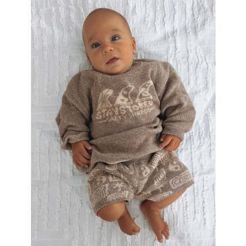 Stay stoked lazy knit set