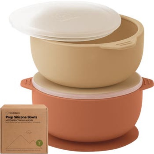2-Pack Silicone Suction Bowls