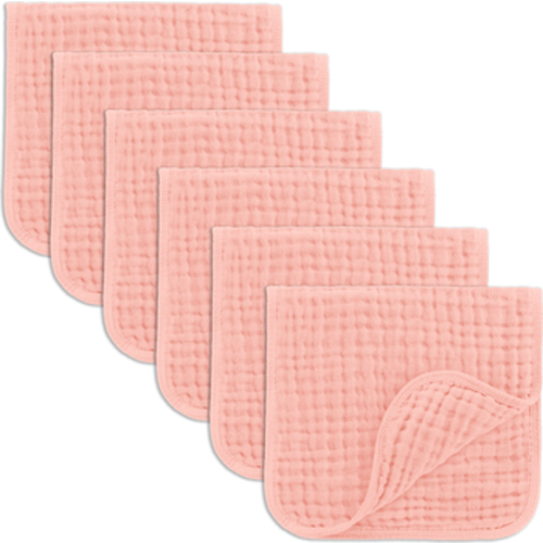 Muslin Burp Cloths - Pack of 6