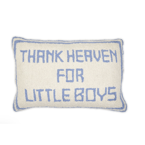 Thank Heaven For Little Boys Throw Pillow