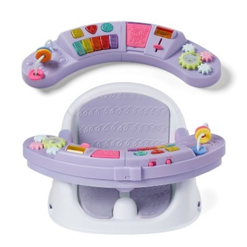 Infantino Music & Lights 3-in-1 Discovery Seat & Booster, Color: Lavendar