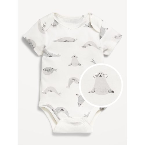 Printed Short-Sleeve Bodysuit for Baby