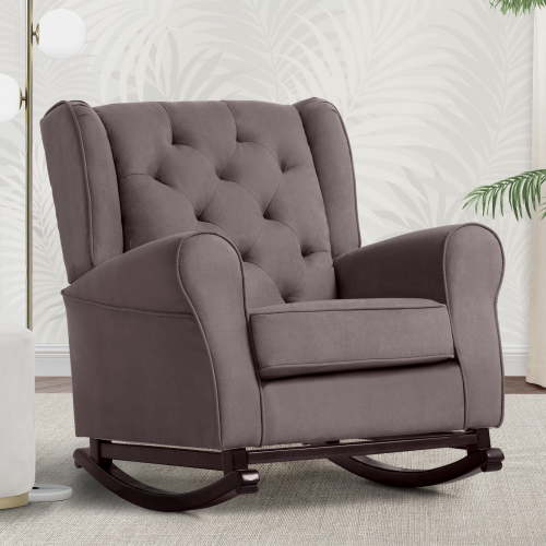 Delta Children Emma Nursery Rocking Chair, Graphite