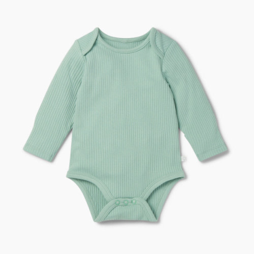 Ribbed Long Sleeve Bodysuit - Mint