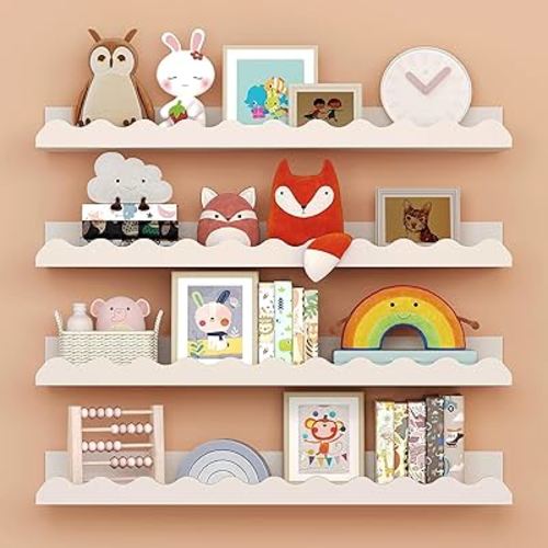 Nusery Shelves (White, 23 Inches)