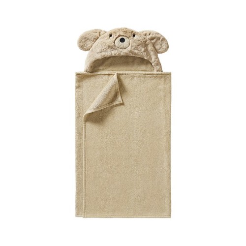 Faux-Fur Labradoodle Baby Hooded Towel | Pottery Barn Kids