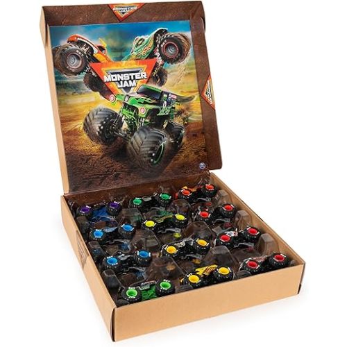 Monster Jam, Official 12-Pack of 1:64 Scale Die-Cast Monster Trucks for Boys and Girls, Kids Toys for Ages 4 and Up, Amazon Exclusive