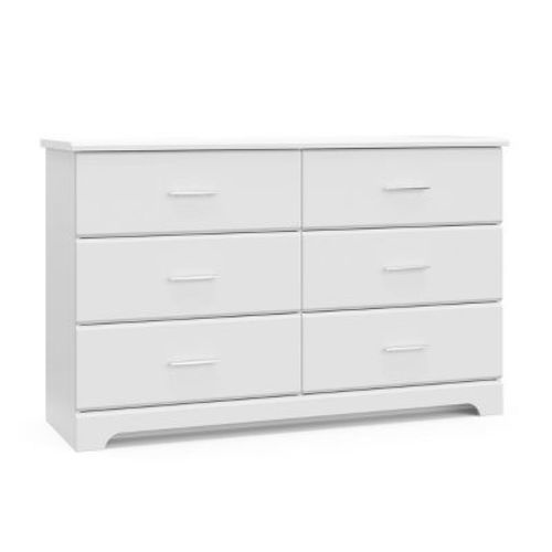 Storkcraft Brookside 6 Drawer Double Dresser - White