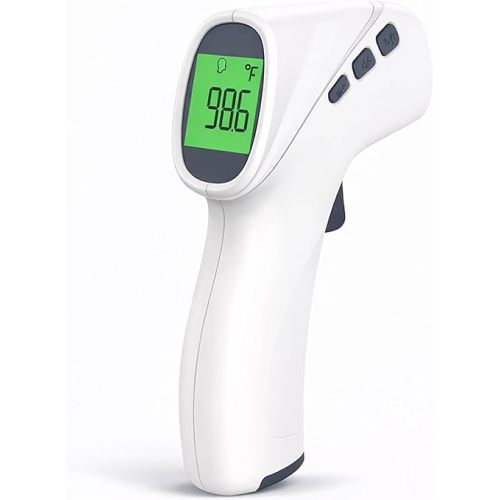 Infrared Thermometer for Adults and Kids, Digital Thermometer with Fever Alarm & Mute Mode, Fast Accurate Result, Easy to Use for All Ages Fast and Accurate with, Non-Contact