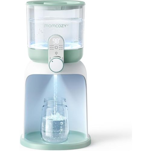 Momcozy Dual Lights Baby Bottle Warmer for Night Feedings, Instant Bottle Warmer for Making Formula, 57 Oz Larger Capicity, Formula Dispenser with 6 Temp Options, Breastfeeding Essentials