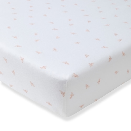 Golden Bee Organic Cotton Fitted Crib Sheet Ranunculus