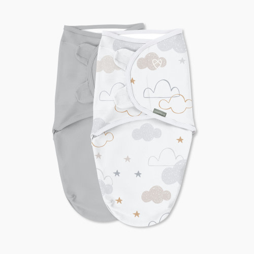 Ingenuity SwaddleMe Original Swaddle (2-Pack) - Space & Clouds, 0-3 M