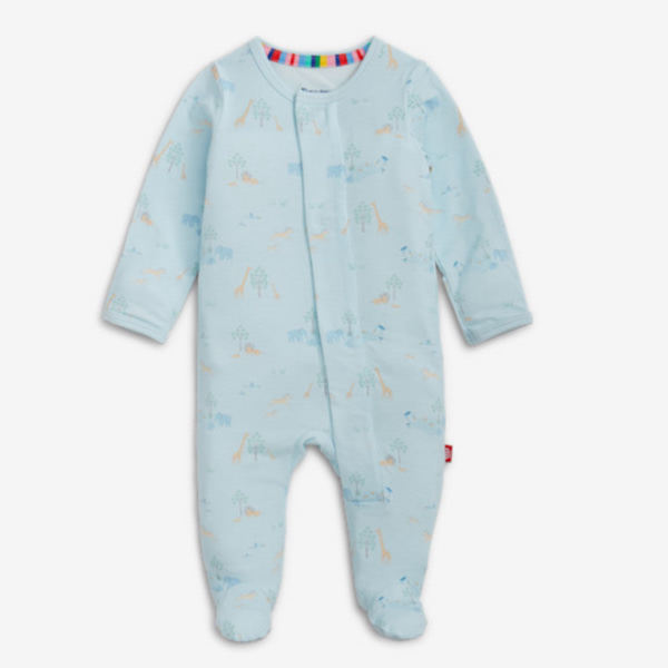 Magnetic Me Modal Magnetic Footie - Serene Safari Blue, 3-6 M