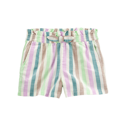 Baby Striped Pull-On Linen Shorts - Carter's | Carter's