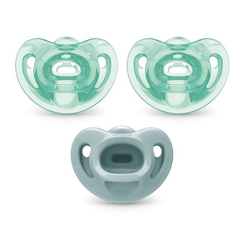 NUK Comfy Orthodontic Pacifiers, 0-6 Months, 3 Pack - Blue Assorted