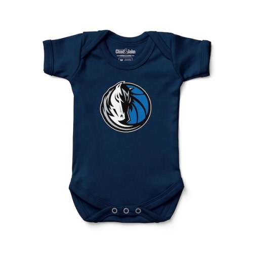 Newborn & Infant Dallas Mavericks Chad & Jake Navy Primary Logo Bodysuit