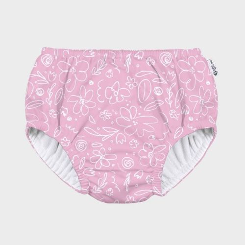 green sprouts Baby Eco Pull-Up Solid Reusable Swim Diaper - White 18M