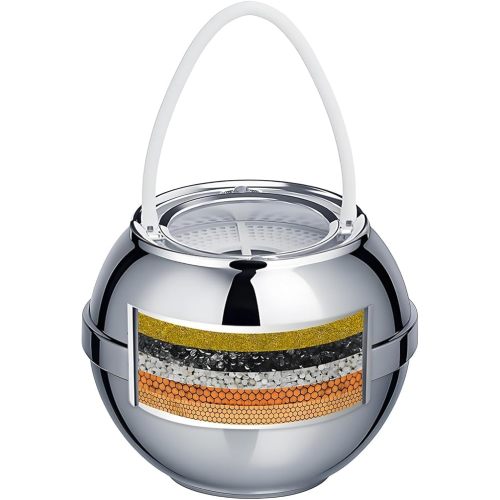 Bath Filter for Tub - Kinder Water Filter for Bathtub, Hard Water Softener to Remove Lead,Chlorine and Fluoride, Improve Skin, Hair and Nails Condition,Chrome