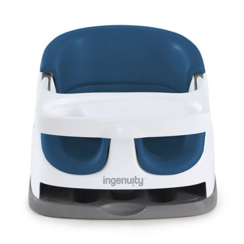 Ingenuity Baby Base 2-in-1 Booster Feeding And Floor Seat With Self-storing Tray - Cashmere