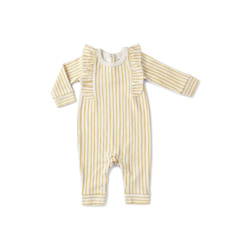 Long Sleeve Ruffle Romper, 3-6M