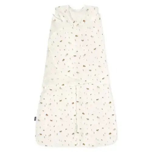 Campsite Print Cotton Swaddle - Small