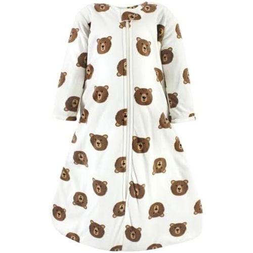 Hudson Baby Unisex Baby Long Sleeve Plush Faux Fur Sleeping Bag, Wearable Blanket