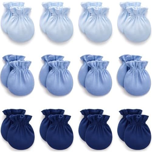 Pro Goleem Newborn Baby Mittens 100% Cotton No Scratch Soft Breathable Gloves for Boys&Girls 0-6 Months Baby Essentials