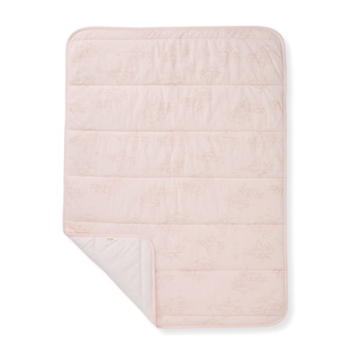 Swaying Branches Organic Cotton Reversible Baby Blanket Ranunculus