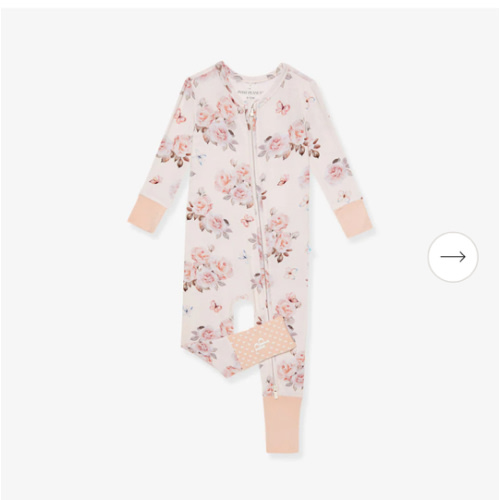 Floral White Baby Convertible Sleeper | Joy Anne