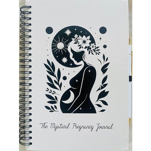 The Mystical Pregnancy Journal & Memory Book - Positive Affirmations Hardcover Pregnancy Book, Pregnancy Planner, Pregnancy Journals for Moms, Baby Memory Book, Gifts for Expecting Mothers
