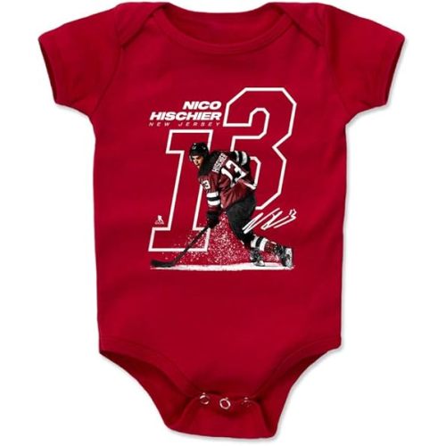 500 LEVEL Nico Hischier New Jersey Hockey Baby Infant One Piece Bodysuit (3-24 Months) - Nico Hischier Offset
